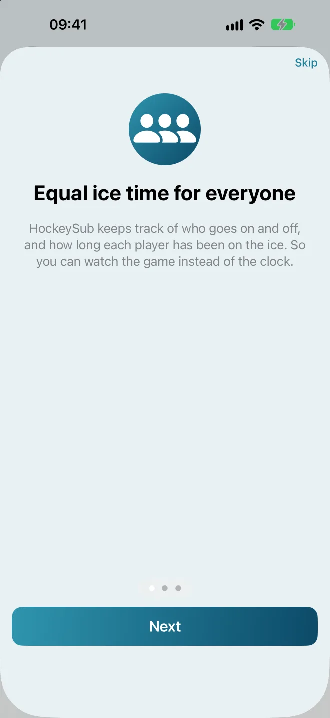 The first page of the introduction: equal ice time for everyone